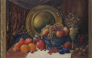 C. E. Keppler - Still Life with Fruit Bowl 62 x 75 cm (frame: 81 x 94 x 5 cm)