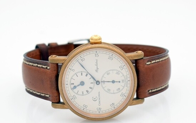 CHRONOSWISS rare bronze gents wristwatch Regulateur, manual...