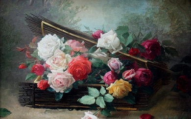 Camille Omeyer (born in 1877) - Basket of roses
