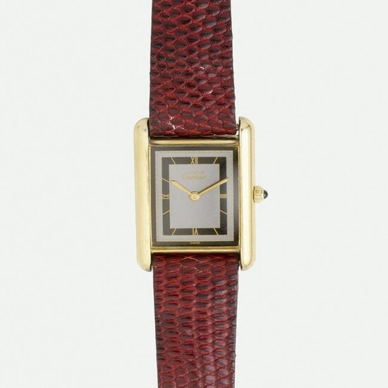 Cartier, 'Must de Cartier' tank wristwatch, Ref. 681006