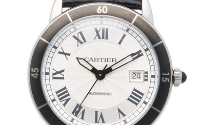 Cartier Ronde Croisier Stainless 3886 Automatic Mens Watch Pre-Owned