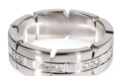 Cartier Tank Francaise Diamond Ring in 18k White Gold 0.17 CTW