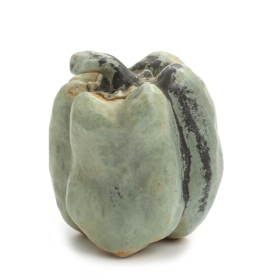 SOLD. Ceramic artist unknown: A stoneware object modelled in the shape of a pepper. Unsigned. H. 12.5 cm. – Bruun Rasmussen Auctioneers of Fine Art