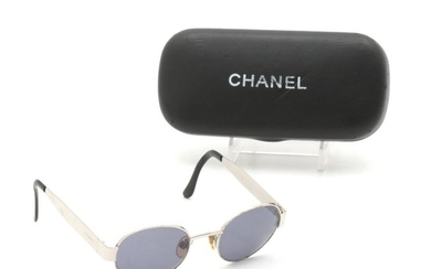 Chanel 06933 Metal Rimmed Round Sunglasses with Case