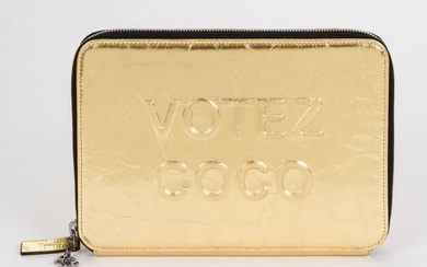 Chanel Limited Edition Votez Coco Gold Clutch