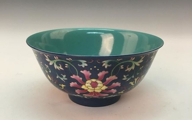 Chinese Faience 'Floral' Bowl, Yongzheng Mark