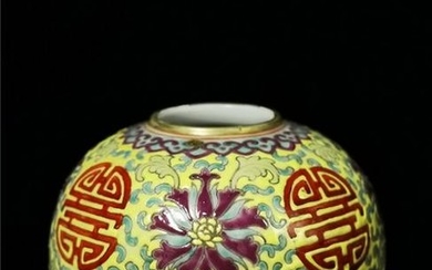 Chinese Famille Rose Porcelain Beehive Waterpot