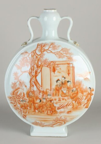 Chinese moon vase, H 33 cm.