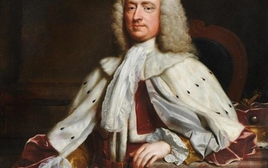 Circle of Allan Ramsay (British 1713-1784), Portrait of Charles, 1st Viscount Maynard (c. 1690-1775), in peer's robes