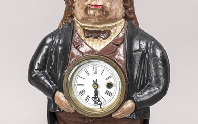 Clock man, 20th century, white cas