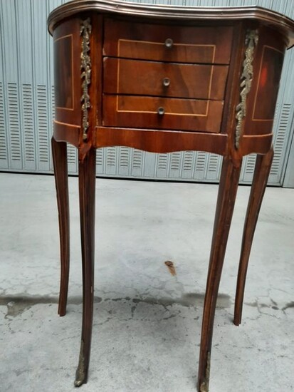 Coffee table - Brass, Wood - 20th century