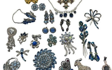 Collection Vintage Costume Jewelry, Some Sterling Silver