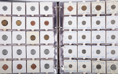Collection in album with South American coins starting from 1820,...