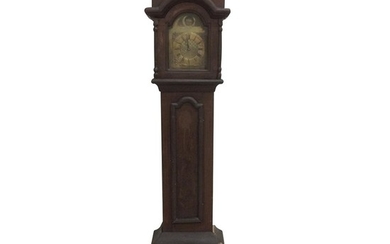 Continental Grain-painted Pine Tall Case Clock