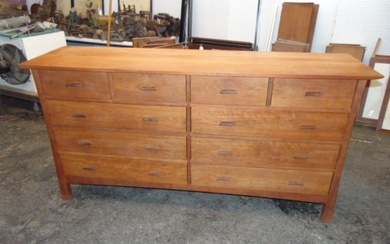 Custom Cherry sideboard, double chest, by Vermont Furniture Designs, Burlington Vermont, double 2
