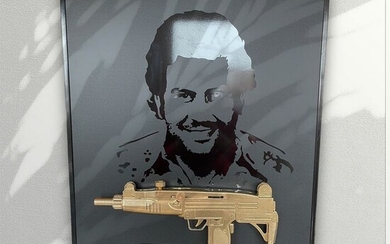 DALUXE ART - Pablo Escobar 3D Gold Gun
