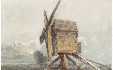 DAVID COX, SEN., O.W.S. (BIRMINGHAM 1783-1859), A windmill in a landscape