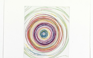 Damien Hirst: “Beautiful Exotic Stretching Etchy Spinning Void Etching” from “Stütz Mappe (Support Portfolio)”. Signed Damien Hirst, 46/50.