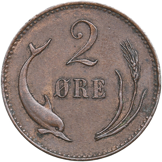 Denmark 2 Øre 1874 - Christian IX (1863-1906)