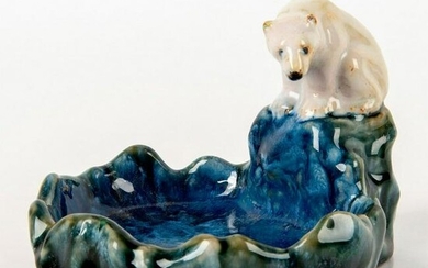 Doulton Lambeth Stoneware Bibelot, Polar Bear