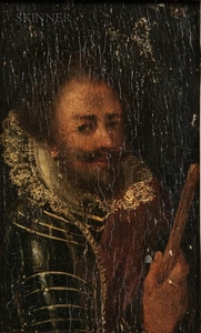 Dutch School, 18th Century Portrait of a Dutch or Spanish Gentleman in Armor