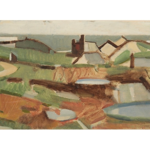 ENGLISH SCHOOL, 20TH CENTURY A Cornish landscape with mine o...