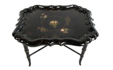 Edwardian Jappaned Tray Top Coffee Table