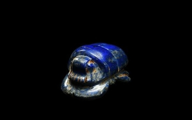 Egyptian Lapis Lazuli Funerary Scarab