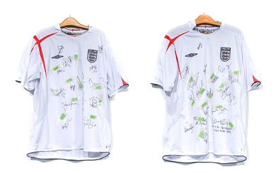 England V England Legends Two Signed Shirts