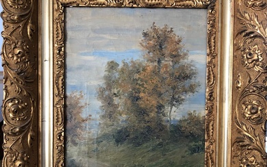 FERRIERE (XIXème) Feuillage d'automne. Huile sur toile.Signé en bas à droite. 40 x 26 cm...