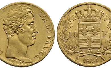 FRANCIA . Carlo X (1824-1830) . 20 Franchi. 1830 A...