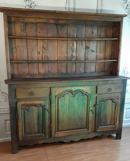 FRENCH PROVINCIAL OAK VAISELLIER, 19TH C.
