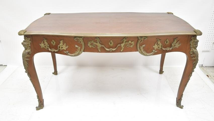 FRENCH STYLE BRONZE MOUNTED DESK