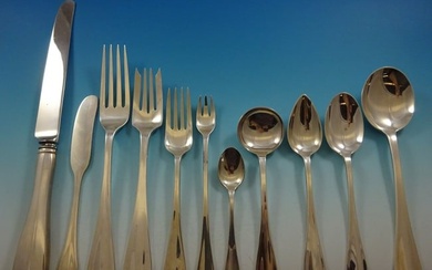 Flemish by Tiffany and Co Sterling Silver Flatware Set 8 Service Dinner 92 Pcs