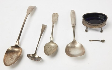 Four Early Silver Serving Pieces