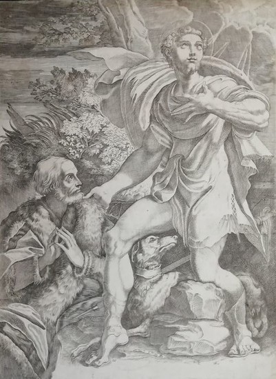 Francesco Brizio (1574-1623), da Parmigianino - "San Rocco intercede per un devoto"
