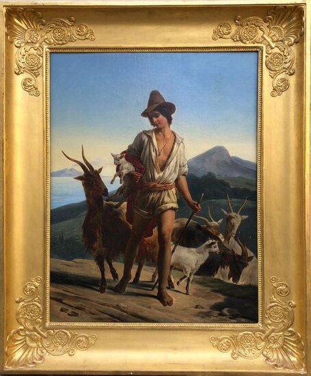 François DUBOIS (1790-1871) Le jeune berger... - Lot 33 - SGL Enchères - Frédéric Laurent de Rummel et Peggy Savidan