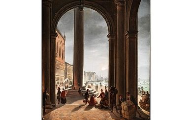 Frans Vervloet, 1795 Mechelen – 1872 Venedig, ANSICHT VON VENEDIG