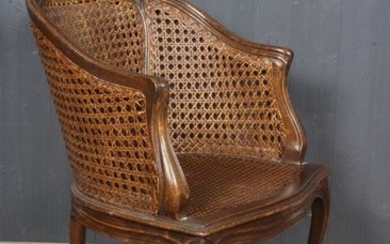 French LXV Style Caned Armchair
