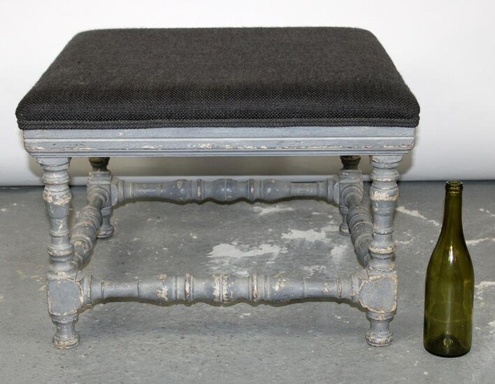French Louis XIV style painted foot stool