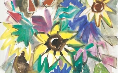 Friedrich Karl Gotsch (Pries/Kiel 1900 - Schleswig 1984). Bunch of Flowers.