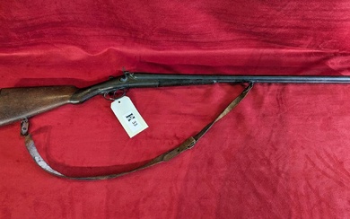 Fusil de chasse liégeois calibre 20-65, percussion centrale par chiens extérieurs, canons juxtaposés de 680...