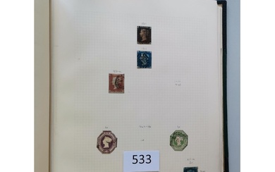 GB MISC. 1840-1966 collection in album incl. poor 1840 1d b...