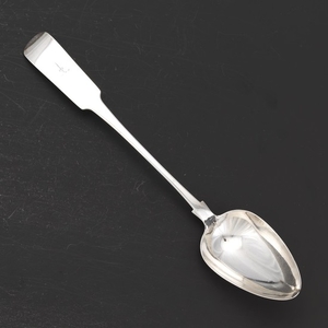 George III Irish Sterling Silver Armorial Serving Spoon, by Richard Archbold, Dublin, Dated 1813