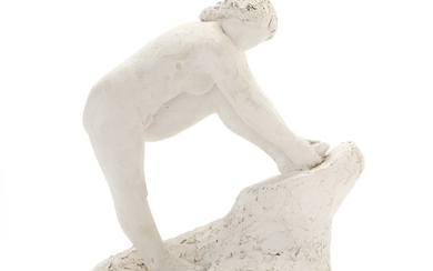 Gerhard Henning: Model. Unsigned. Sculpture in plaster. H. 23 cm.