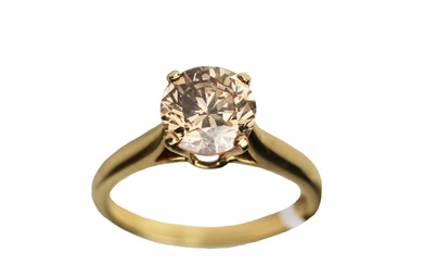 Gold 18K diamond ring.
