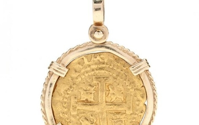 Gold Replica Coin Pendant