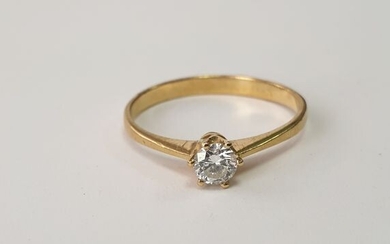 Gold - Ring - 0.22 ct Diamond