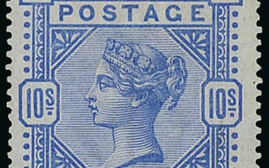 Great Britain 1883-84 White Paper 10/- ultramarine, deep shade, unmounted mint