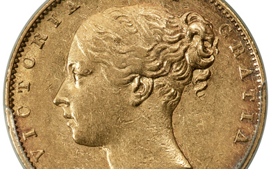 Great Britain: , Victoria gold "Narrow Shield" Sovereign 1843 XF45 PCGS,...